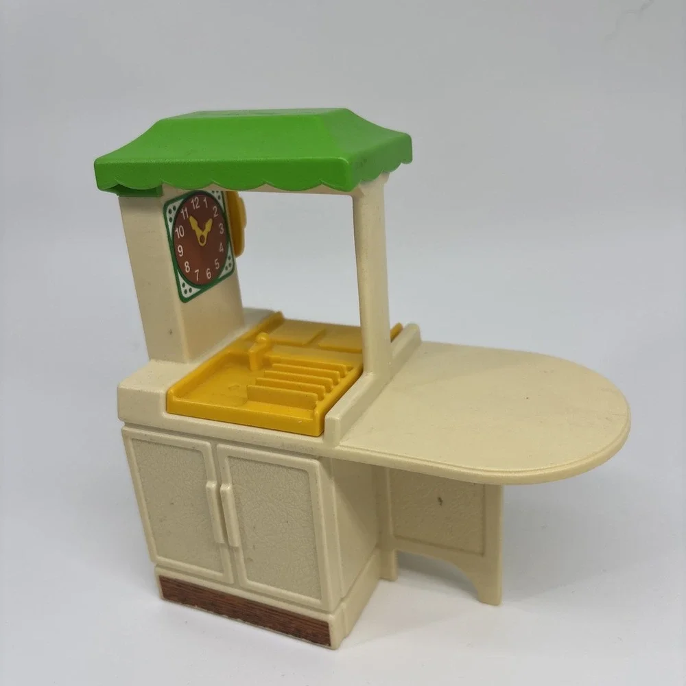 Little Tikes 1989 Party Kitchen Miniature -‎ Dollhouse Kitchen Island - Green